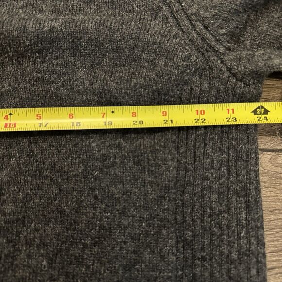 Woolrich 100% Wool Crewneck Sweater Mens XL Charcoal Gray Knit Pullover Warm - Picture 6 of 10